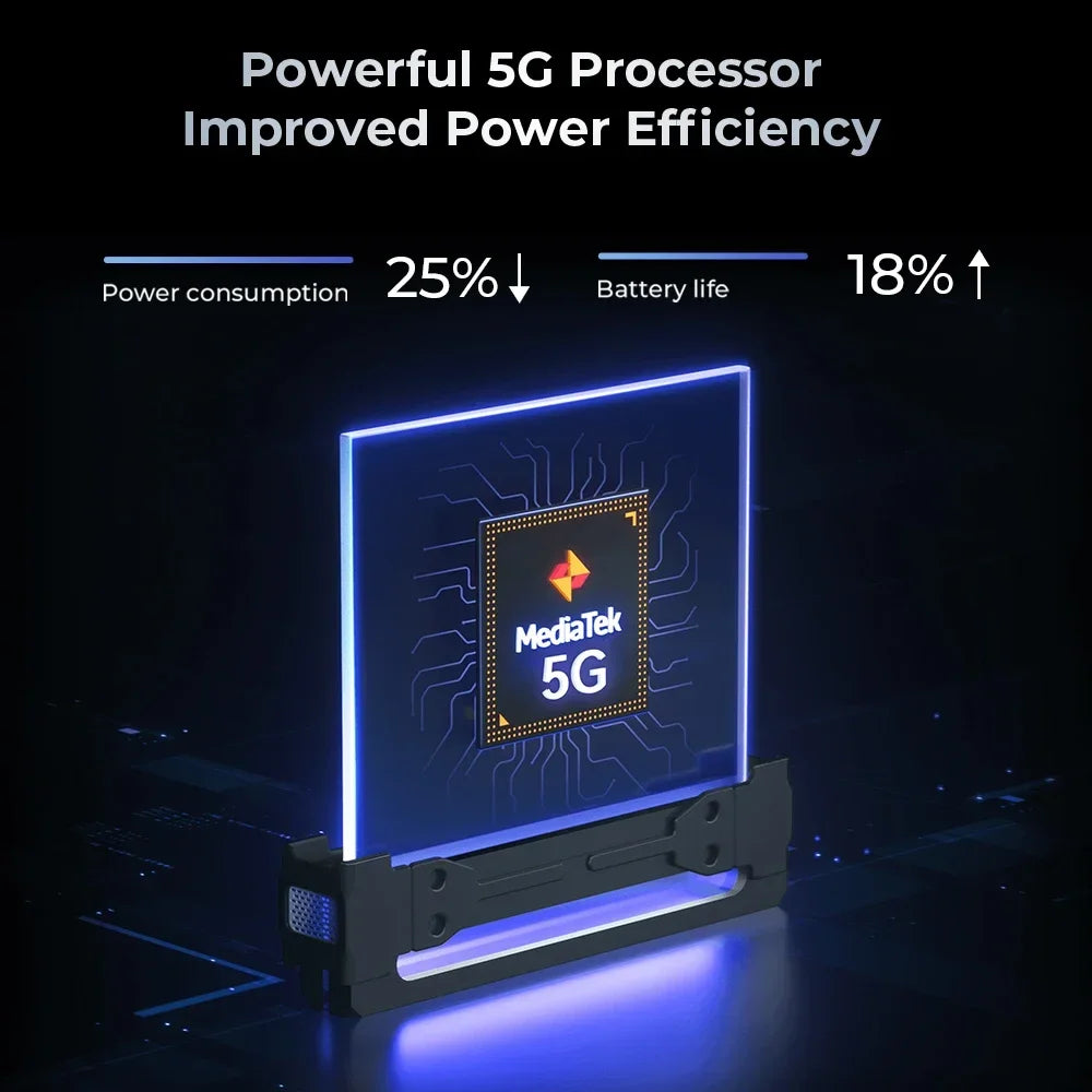 Oukitel WP35 Pro Rugged Smartphone 5G 6.6" 2.4K Display MediaTek Dimensity 6300 Mobile Phone 12GB+512GB 11000mAh 64MP Android 14