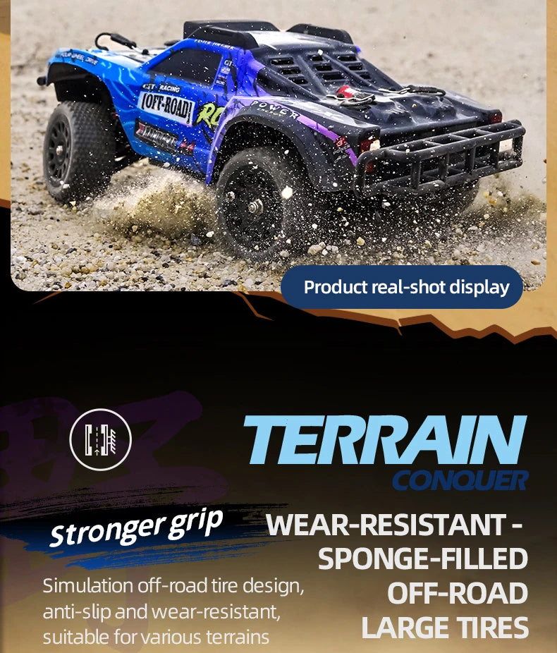 1/14 Q130 RC Car Desert  4WD Off-road Truck 2.4G High Speed Car Racing Drift Remote ControlVehicle Toys For Boys Children