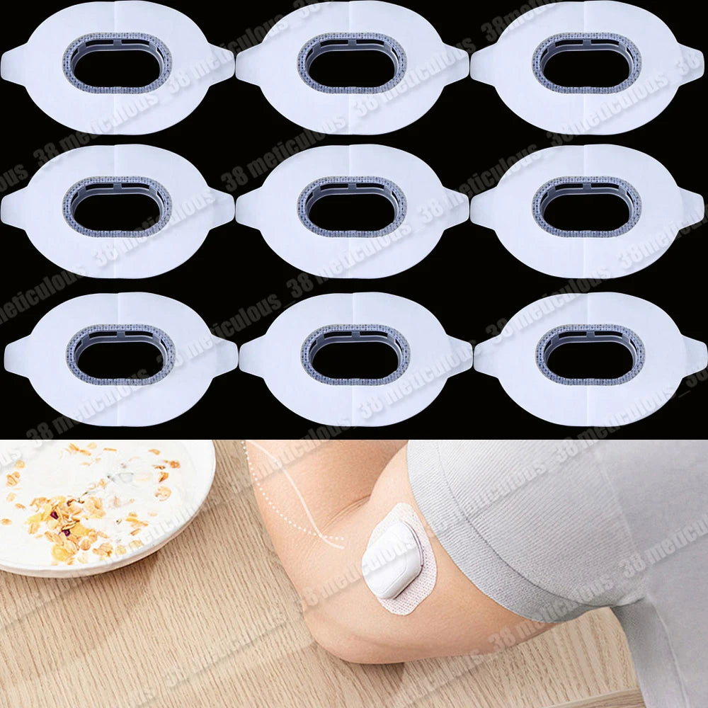Waterproof Fixed Sticker for Sibionics GS1 Sensor - 5/10 Reinforced Adhesive Tape Dynamic Blood Glucose Sensor Cover