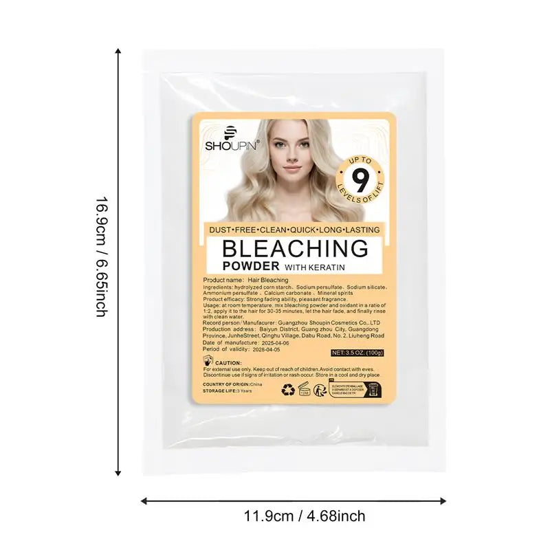 100g Natural Professional Health Hair Bleaching Agent Removes YellowColor Fixing Dye Hair Care Bleaching Non Irritating HairCare