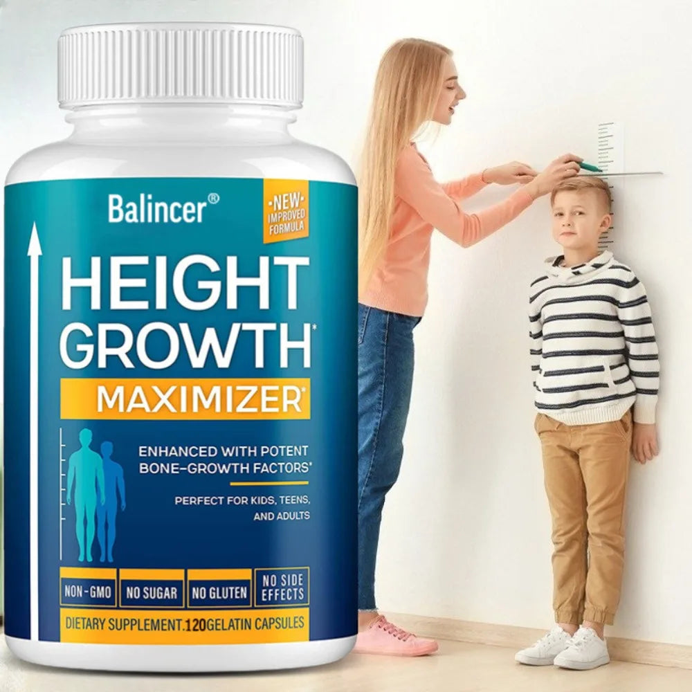 Natural Height Growth Maximizer for Kids, Teens and Adults - Promotes Bone Growth, Helps Natural Height Growth