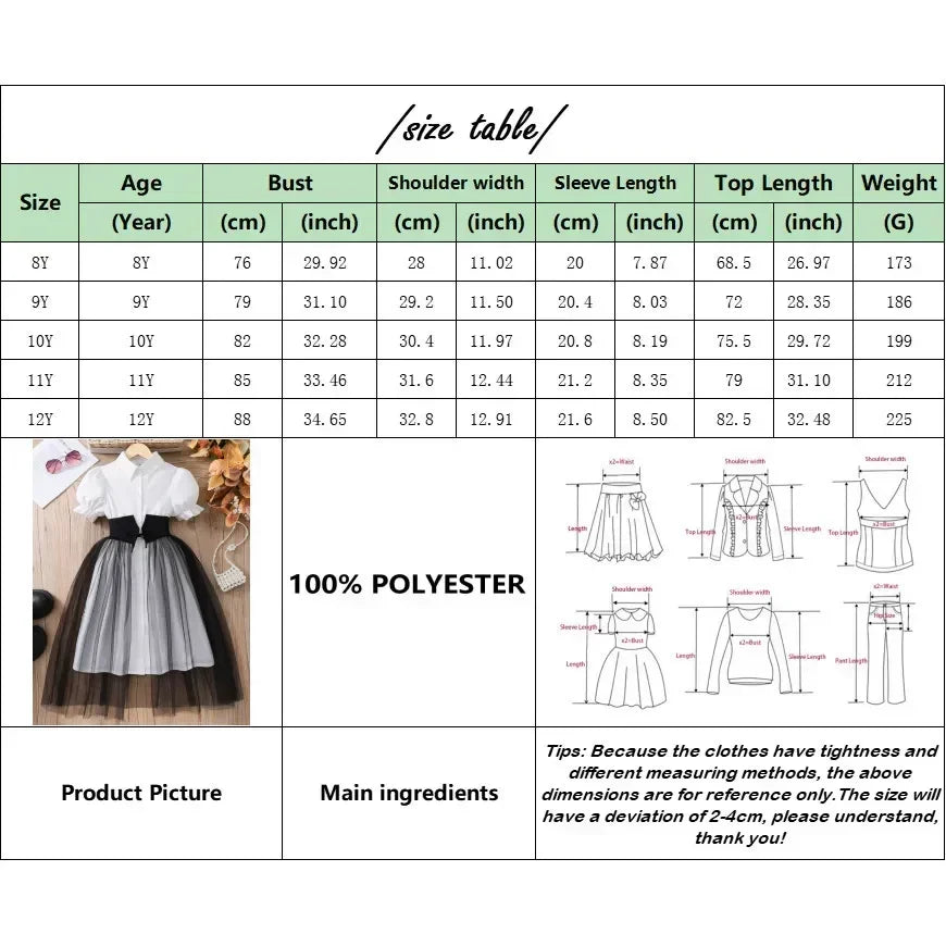 Teen Girl Dress Summer Pink Retro Short Sleeve Children Dresses Fashion Girl Costume Party Big KIds Outfit 7 8 9 10 11 12Yrs