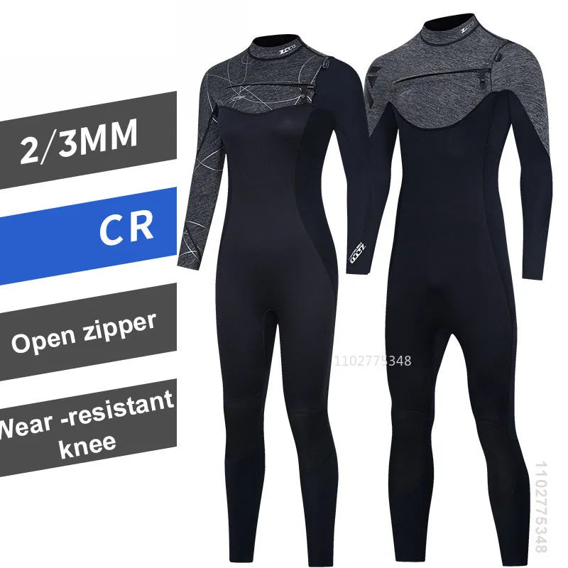 3mm/2mm Neopreno Men Women Wetsuit One-Piece Swimsuits Snorkeling Kayaking Wet Suit Surfing Scuba Diving Suit Fishing Kitesurf
