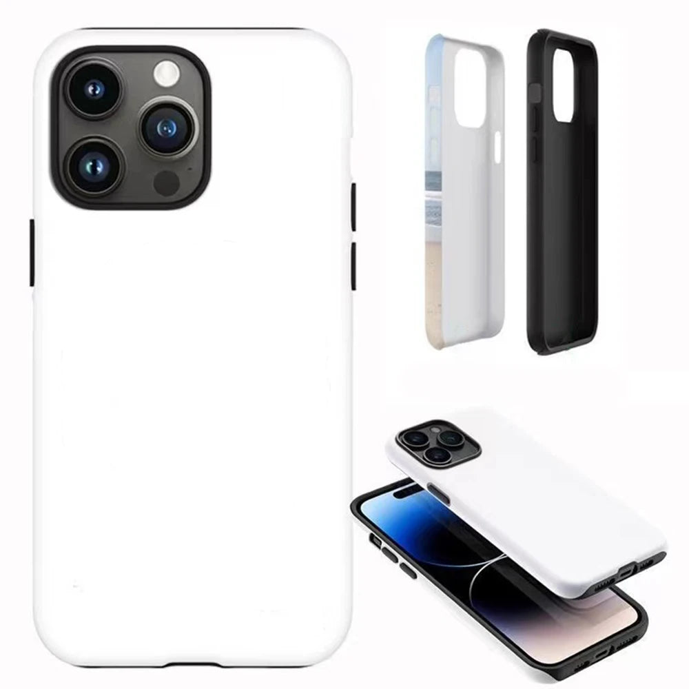 Ins Korean polka dot grid pattern Phone Case for iPhone 17 16 15 14 13 12 11 X Air Pro Max Plus Luxury Double-layer Back Cover