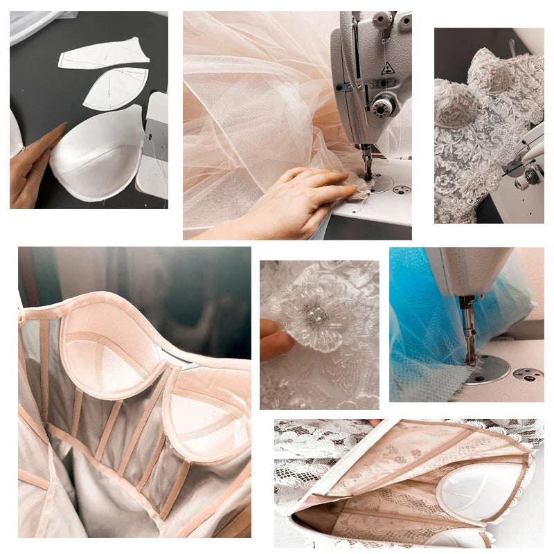 LORIE Sexy A-line Lace Appliques Wedding Dress Luxury Princess Sweetheart Wedding Gowns Backless Bride Gown Customized2025