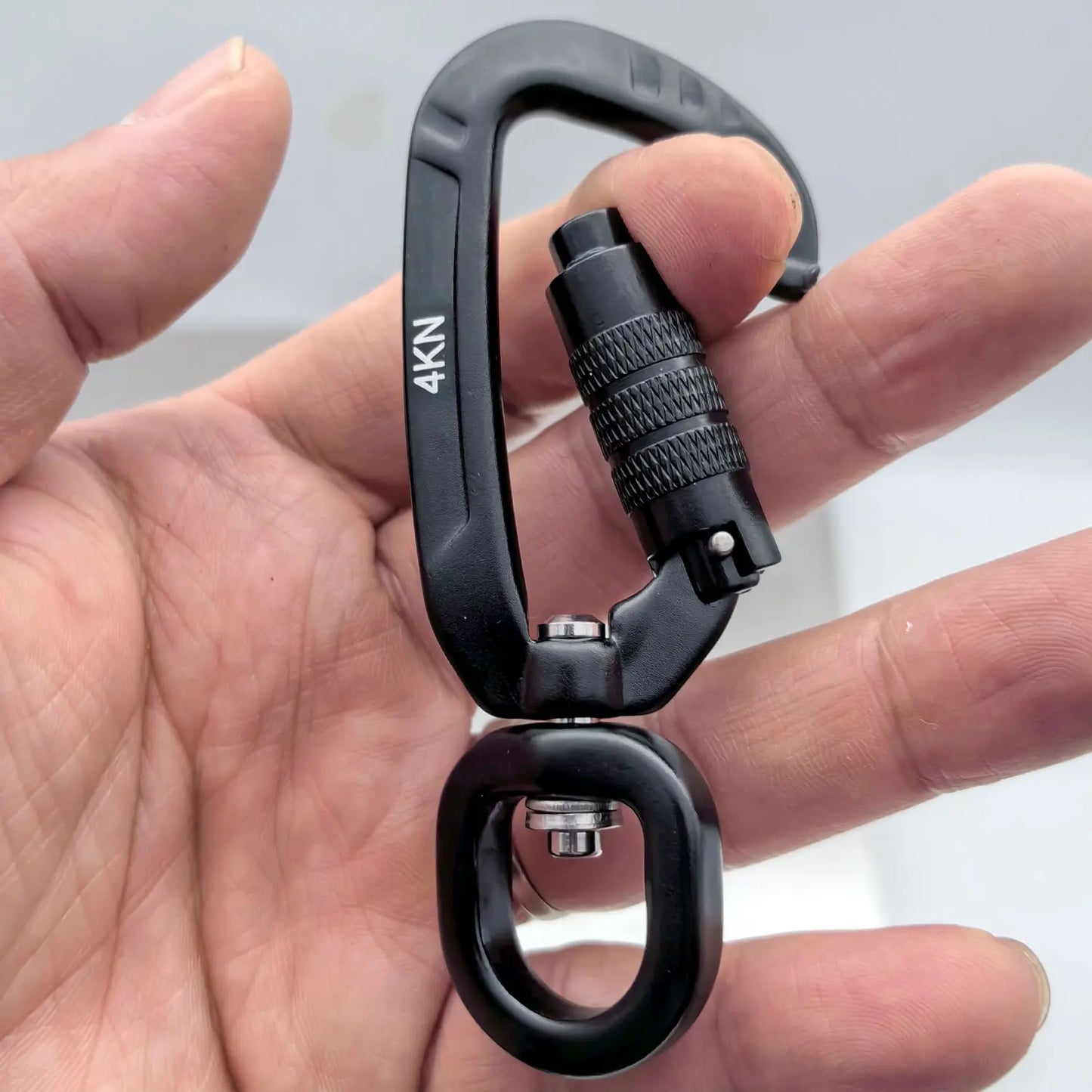 Safety Carabiner Clip Auto Locking 360 Rotational Hook 4KN Pull for Dog Leash Hammocks Backpacks Outdoor Climbing Accessories