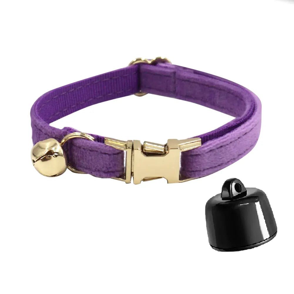 Smart Cat Collar with Bell Personalised Pet Accessories GPS Pet Locator Pet Tracking Collar Device Anti-lost for Cats Dogs
