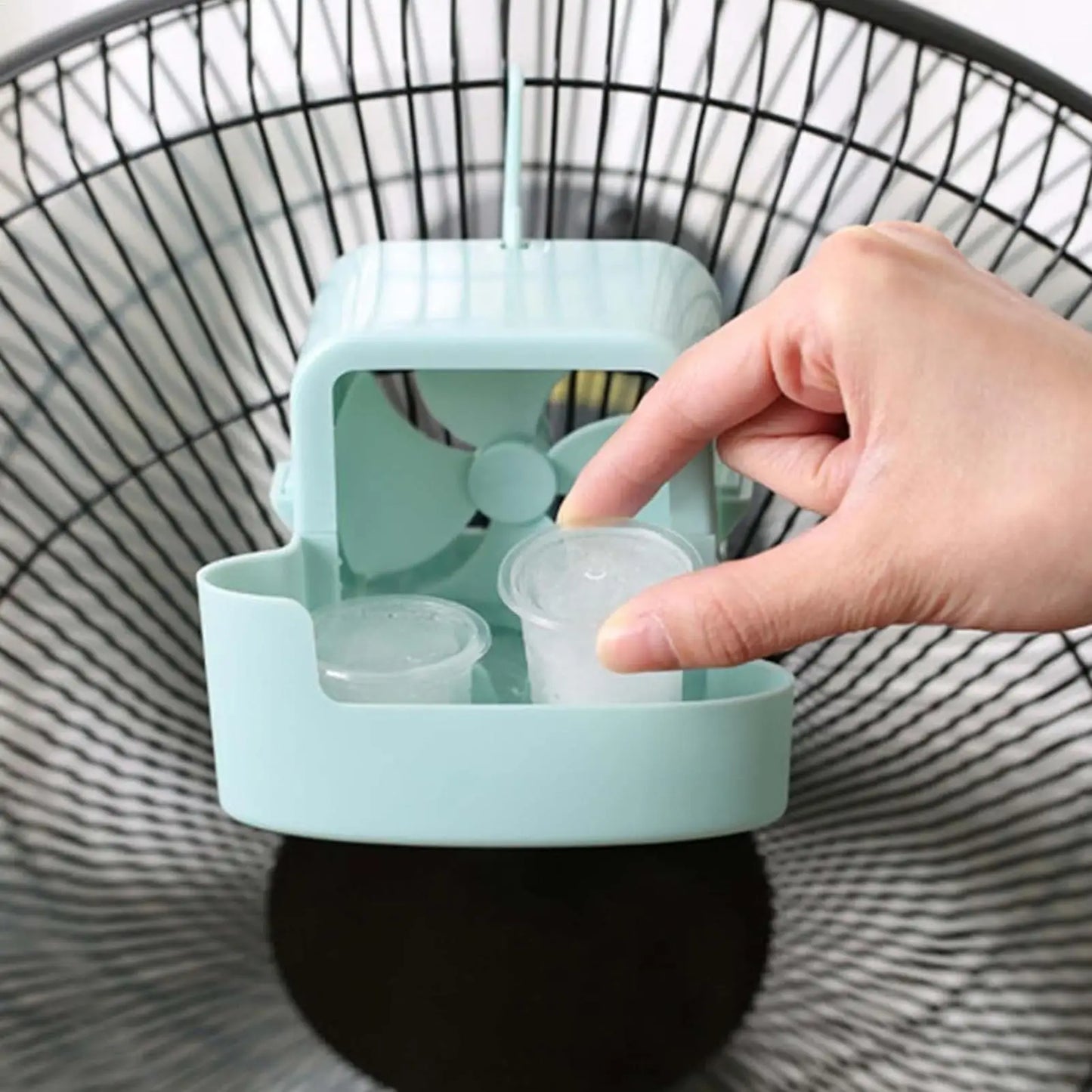 Portable Air Cooler for Summer Desk Clip-On Ice Cooling Fan, Outdoor Camping Essentials, Personal Evaporative Air Conditioner