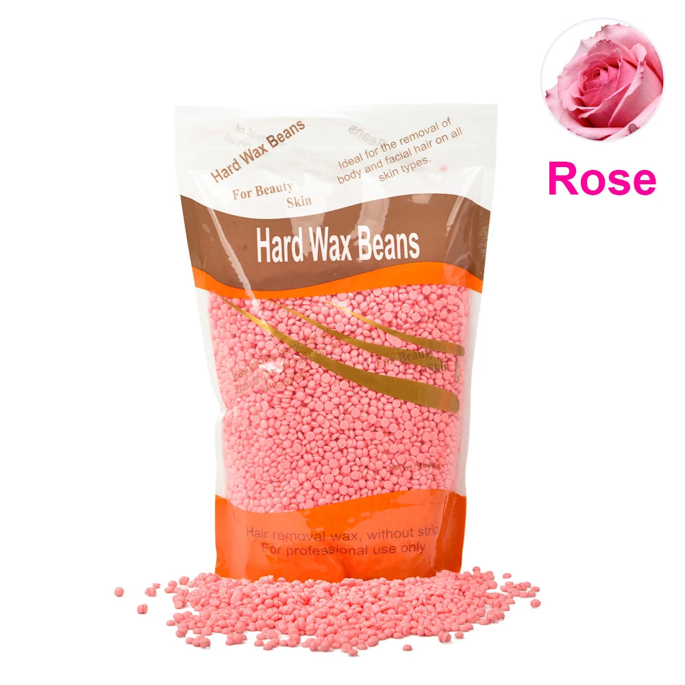 1000g Hard Wax Beans Hot Film Depilatory Wax Beads Full Body Hair Removal Wax for Wax Heater Machine Beauty Tools