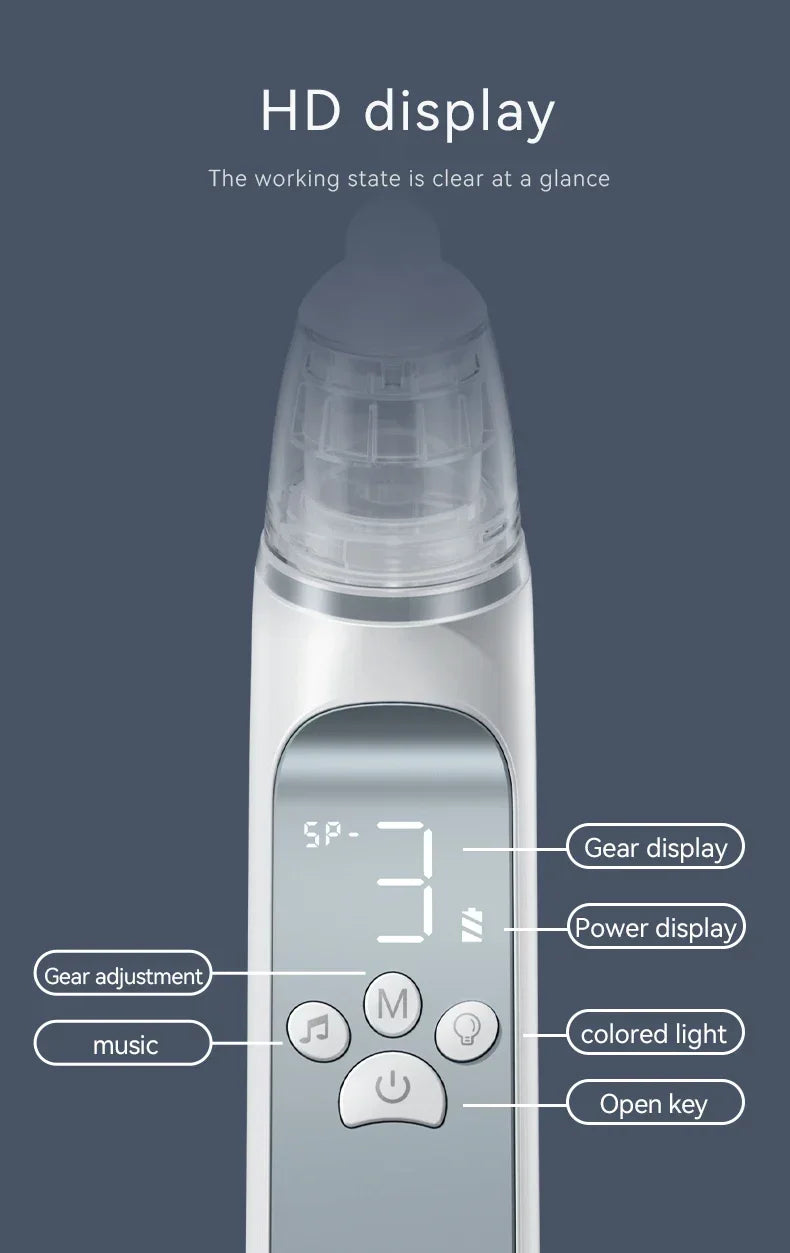 Electric Nasal Aspirator for Babies and Infants Gentle Snot Booger Cleaner Nasal Suction Machine for Congestion Relief Baby Care