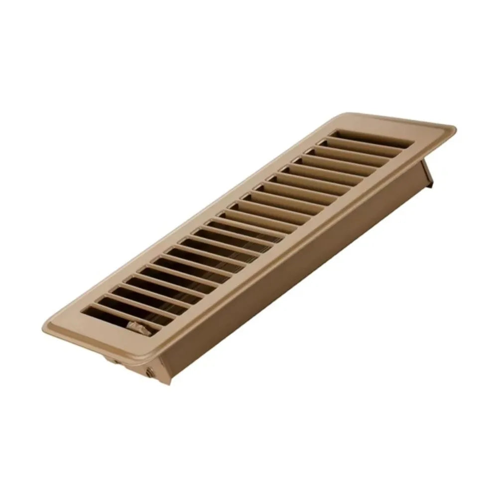 Metal Floor Register Cover 4*10 Inch Anti-blocking Floor Vent Covers Rust-proof Air Cover Heavy Duty Vent Grille Office Building