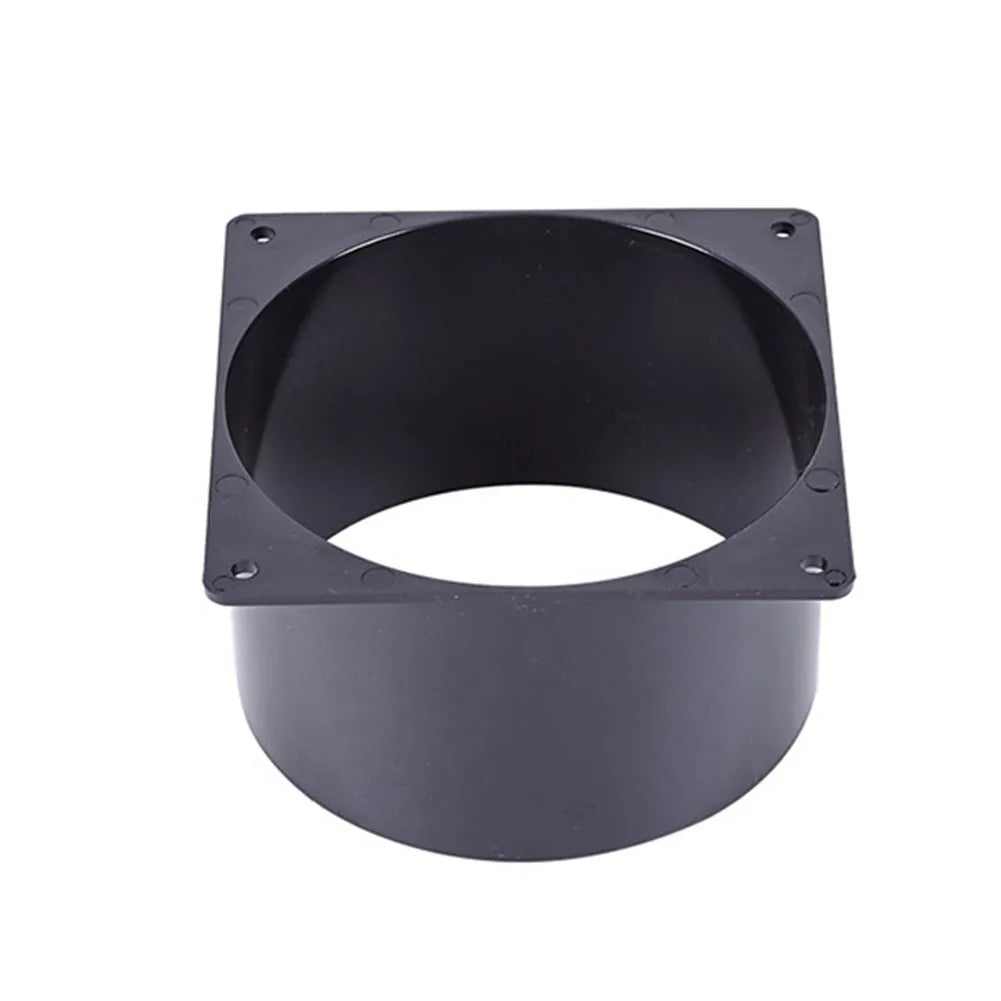 ABS Wall Flange Connector 75mm/100mm/120mm For Ventilation Pipe Air Ducting Connection Indoor Ventilation Equipment Accessory
