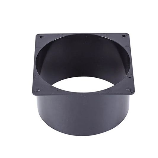 ABS Wall Flange Connector 75mm/100mm/120mm For Ventilation Pipe Air Ducting Connection Indoor Ventilation Equipment Accessory