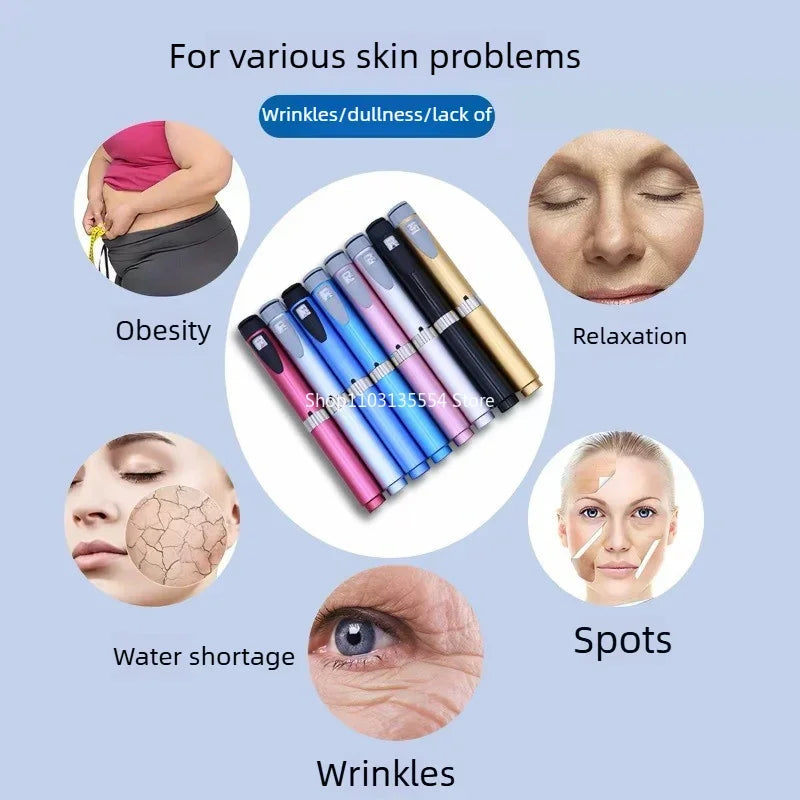 2026 Reusable  Metal Pen Adjustable Dose 3ml Aesthetic Durable Precise Lifting Filling Lacrimal Groove Pattern for Home Use