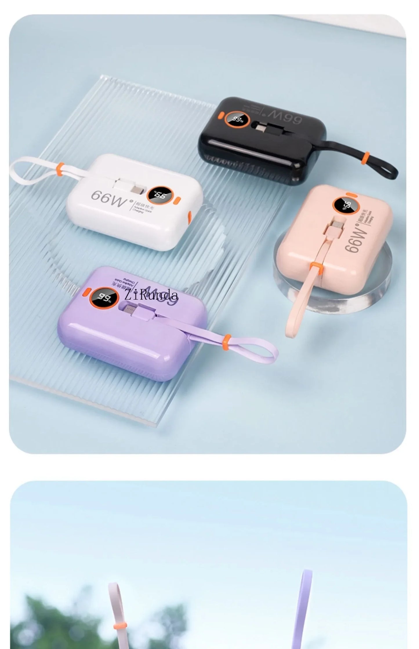 50000mAh Power Bank 120W Super Fast Charging 100% Sufficient Capacity Portable Battery Charger Digital Display For iPhone Xiaomi