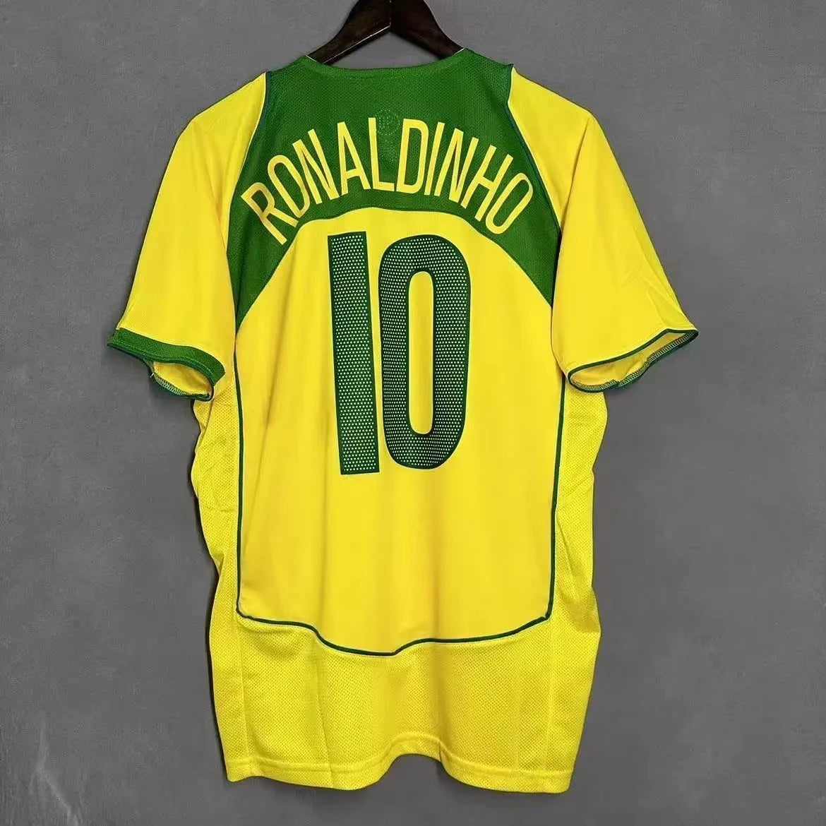 Brazil National Team Home Retro 3D Printed Men's and Women's Fashion Sports Short Sleeve Jersey Fan T-Sh Memorial Edition