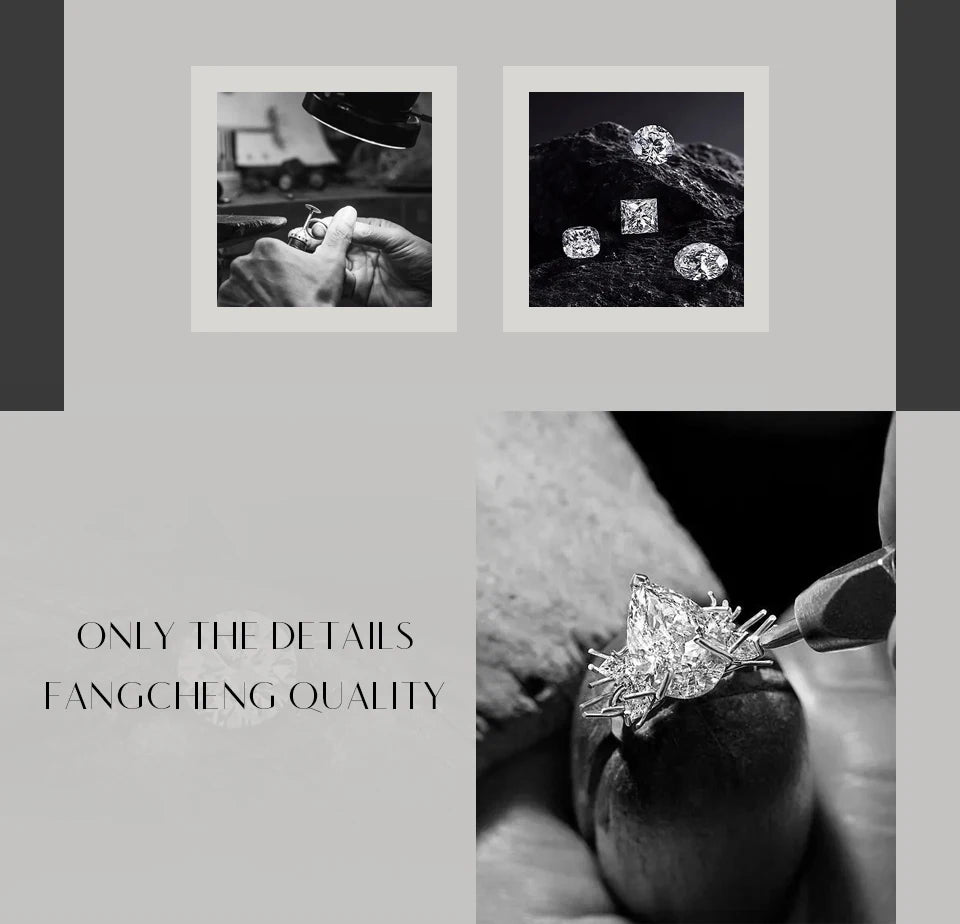 ATTAGEMS Top Quality Moissanite Diamond Necklace for Women Solid 10k 14k 18k Yellow Gold Penant Fine Jewelry Gifts Wholesale New