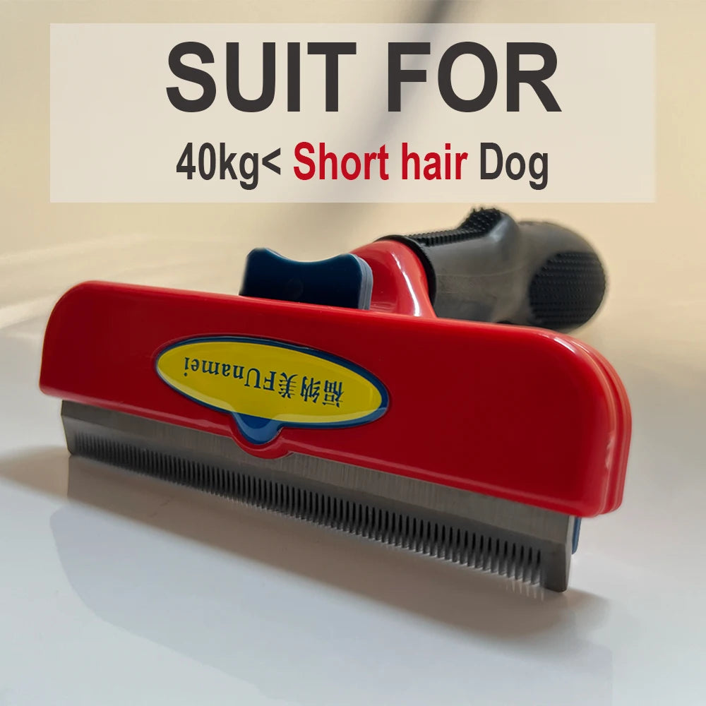 Funamei Dog Comb Dog Hair Removal Brush Cat Grooming Comb Hair Massage Combs 90% Shedding Pet Hair Remover for Dogs Cats Brush
