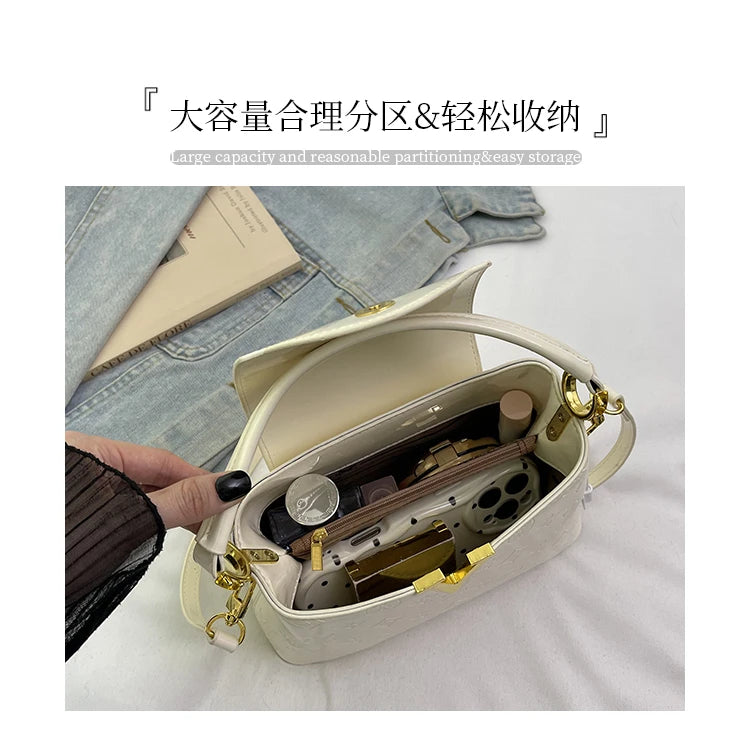 2026 Elegant Ladies Messenger Bag, High-Quality Leather Shoulder Bag For Women With Famous Designer Practical Style