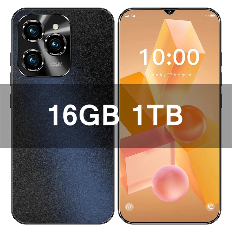 HOT 2026 NEW Original For 40 Pro Brand New 6.8 inch Full Screen Smartphone 4G 5G Cell Phone 6800mAh Mobile Phones Global Vers