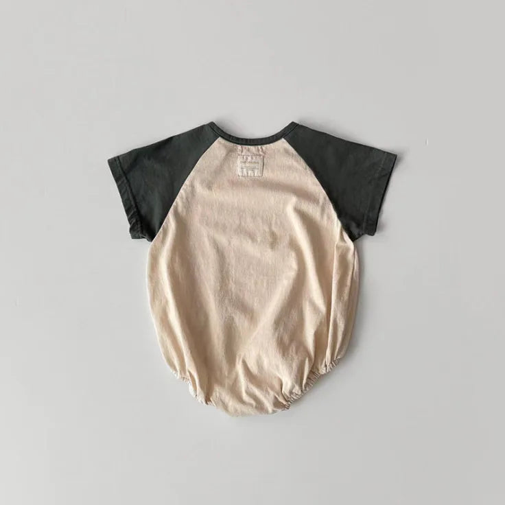 2025 Summer New Baby Short Sleeve Casual Bodysuit Cotton Newborn Boys Girl Letter Print Jumpsuit Cute Infant Clothes 0-24M
