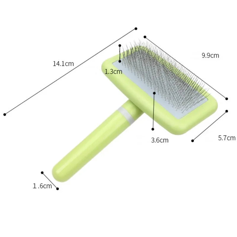 Dog Brush Pet Hair Remover Massage Dog Combs Pet Grooming Stainless Steel Brush for Dogs Knot Opening Cat Comb Dogs Accessories