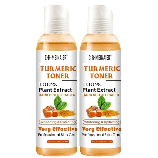 2pcs Turmeric Toner Lightening Skin Dark Corrector Moisturizing Face Serum Vitamin C Ginger Essence Korean Cosmetics Beauty