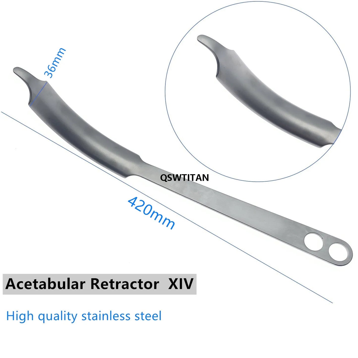 Bone Rry Hip hook Hip Joint Retractors for Upper Lower Extremity Phalanges acetabular retractor Veterinary Surgical Instrument