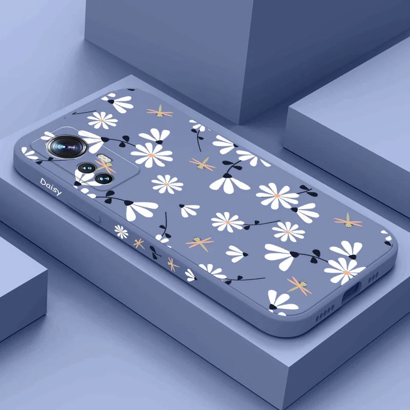 Daisies Fly Phone Case For Xiaomi Mi 13 12 12T 12S 11 11T Ultra 10 10T 9 9T 9SE 8 Pro Lite 5G Liquid Silicone Cover