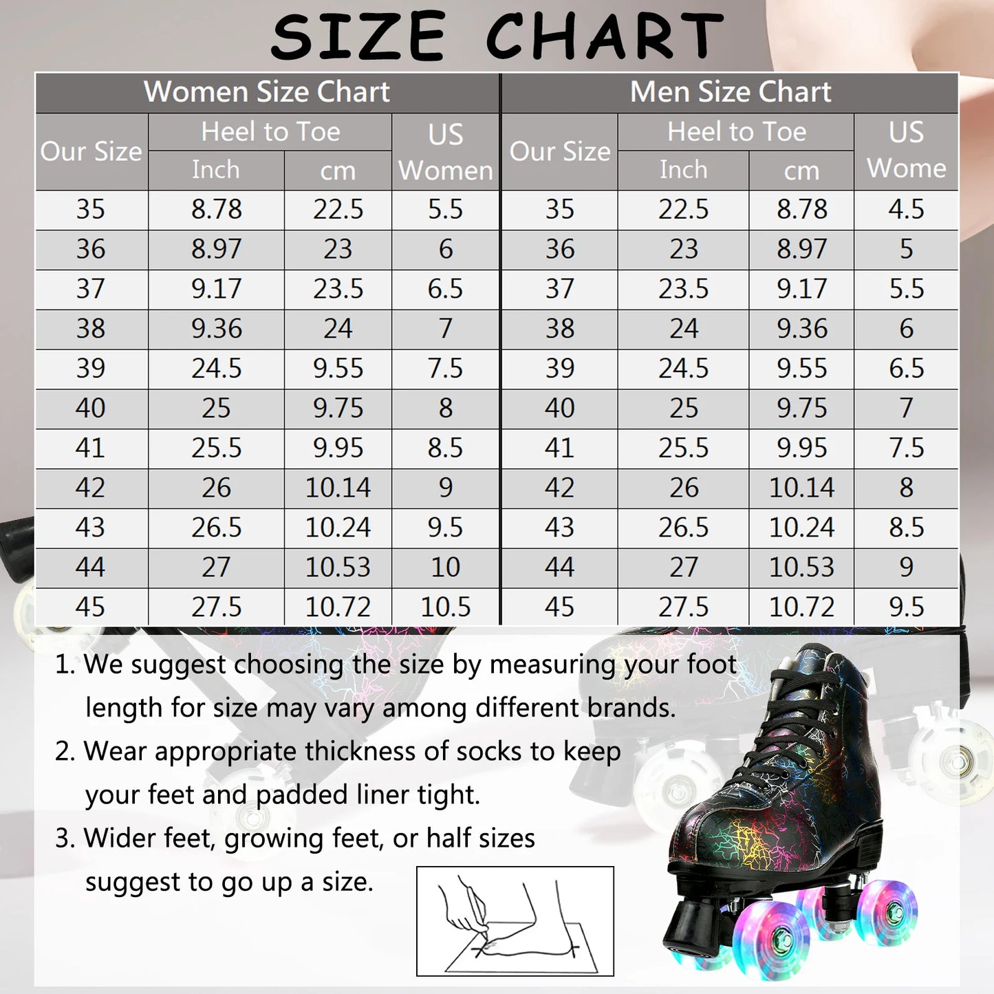 Flashing Quad Roller Skates Adult Flashing 4 Wheels Skates For Women Men Outdoor Sports Ice Skating Rink Quad Sneakers