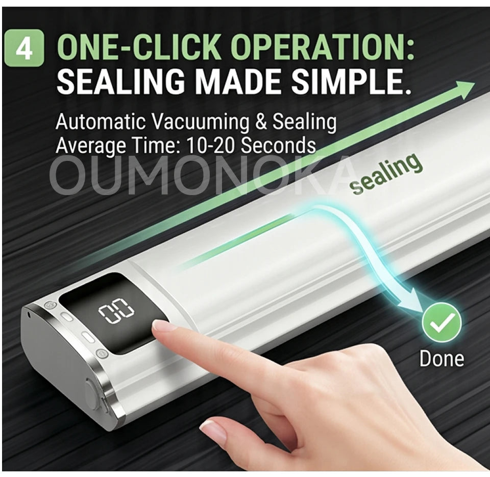 Portable Vacuum Sealer for Food Kitchen Gadgets Degasser Home Appliance Compressor Plastic Bag Sealer Vacuum Packaging Machine
