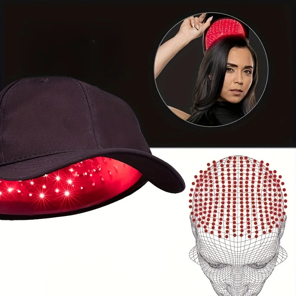 New 96Pcs Infrared LEDs Red Light Therapy 660nm&850nm Hair Growth Cap for Hair Regrowth Anti Hair Loss Relax Scalp Hair Care Hat