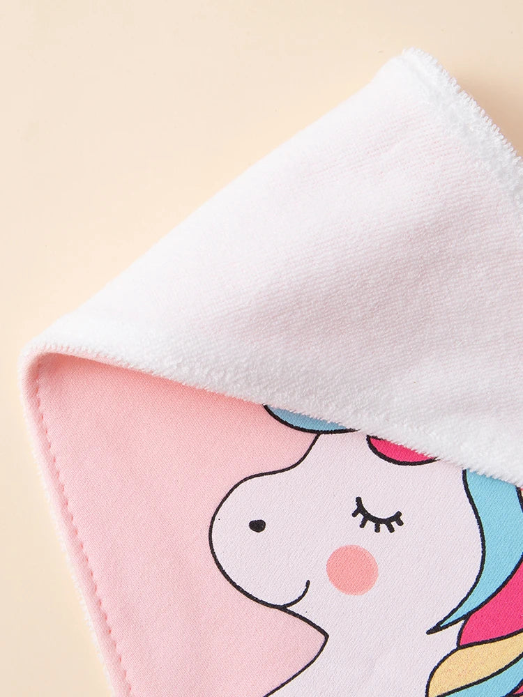 3Pcs Baby Feeding Bib Made of Cotton Mouth Water Towel Double-layer Soft Comfortable Adjustable Size Sccessories 0-3 Y