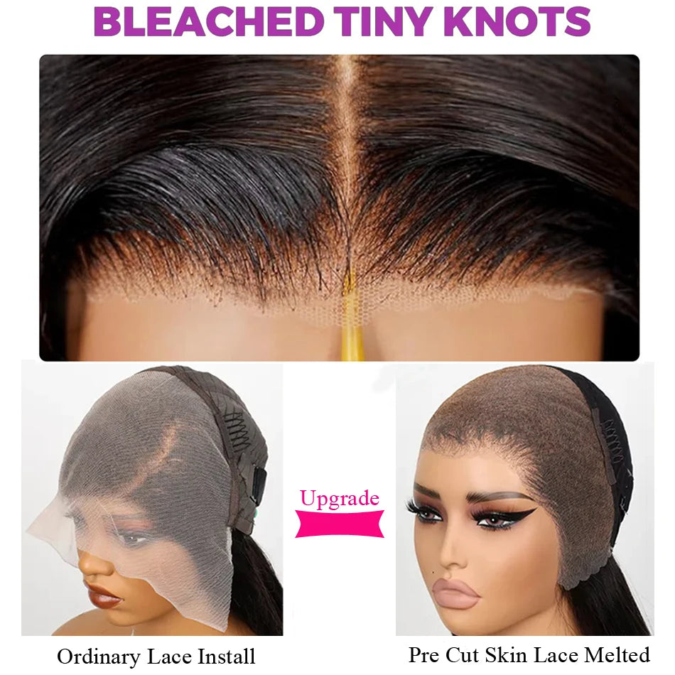 Beliself 13x6 Lace Front Human Hair Wig 250 Density Body Wave Glueless Wig Human Hair 13x6 HD Lace Frontal Wigs for Women