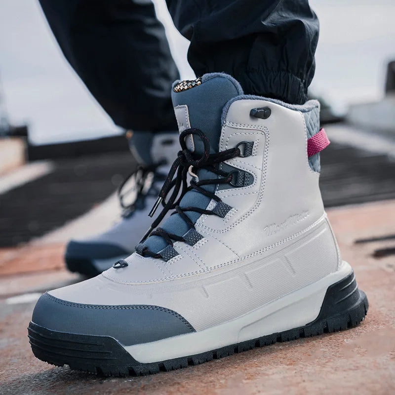 Men's Winter Boots 2025 New Waterproof Anti Slip Snow Boots For Men Thickened Fleece Outdoor Winter Sport Shoes Man For -40℃