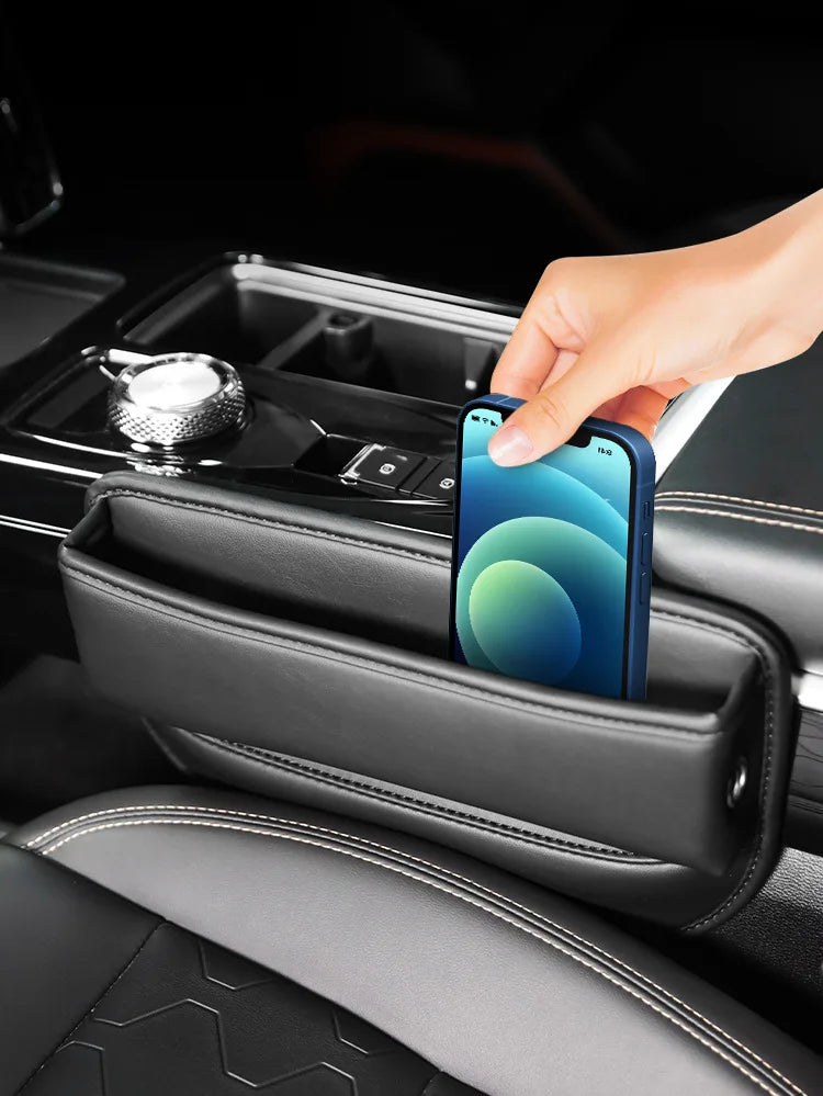 1 pair Universal Car Seat Gap Organizer Auto Console Side Pocket Seat Crevice Storage Box Interior Accessory