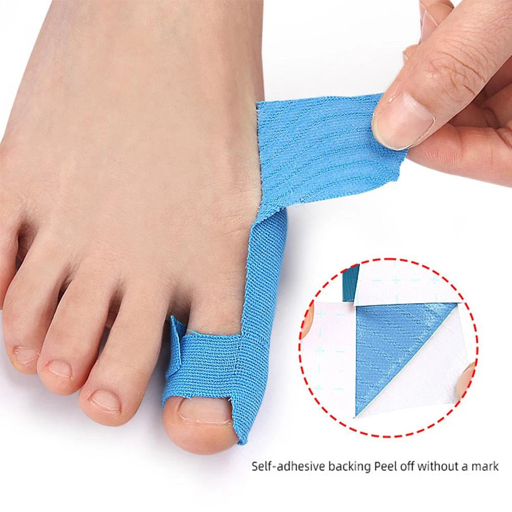 10PCS Bunion Corrector & Pain Relief Kinesiology Athletic Tape,For Bunions & Turf Toe,Big Toe Spacer/Separator/Straightener Tape