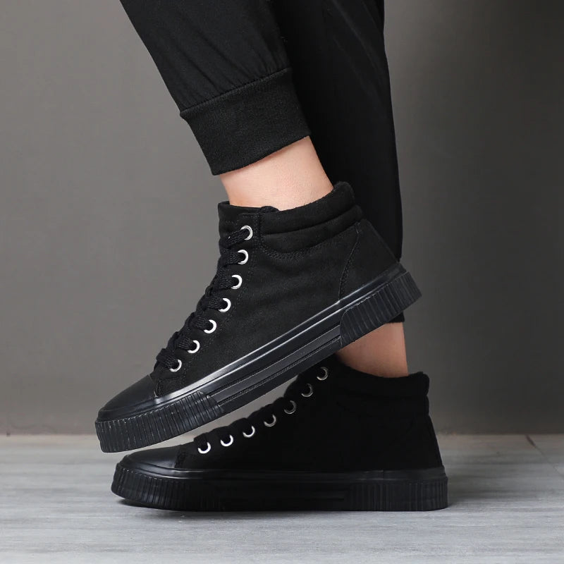 Autumn Men Casual Shoes Suede Leather Warm Shoes Male Lace-up Flats Sneakers Platform British Business Party Dress Boots SS24918