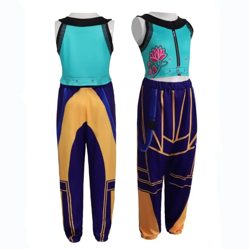 Kids Girls Costume Sets Kids Tops+Skirt Pants 2 Pieces Outfits Children K-Pop Fashion New Birthday Party Stage Performance Suit