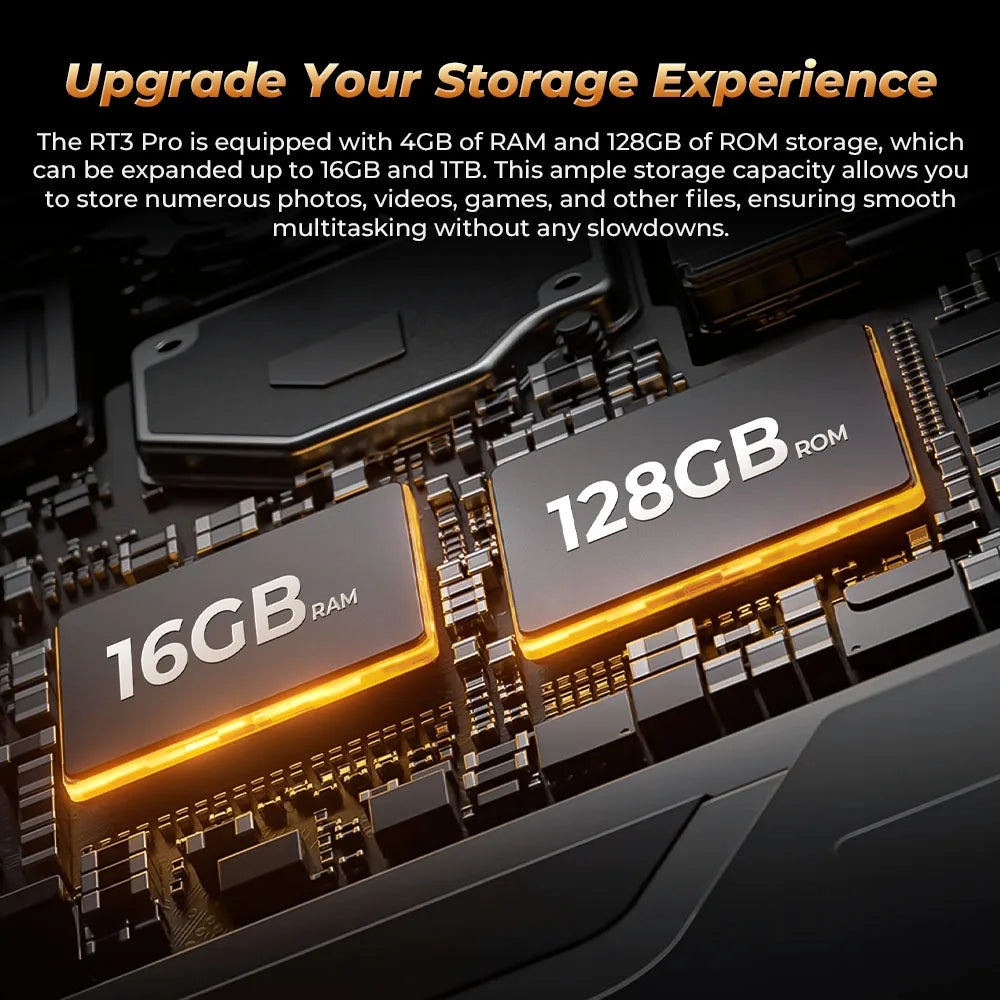 NEW OUKITEL RT3 PRO 4G Rugged Tablet 8 Inch HD Display 16(4+12)GB +128GB Waterproof Tablet Pad 5150mAh Android 14.0 Tablet PC