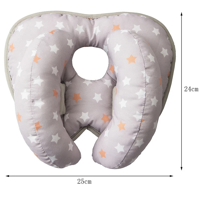 Baby Stroller Pillow Car Seat Head Fixed Neck Pillows Bend Shape Sleeping Protection Headrest Cushion Infant Anti-head Mat