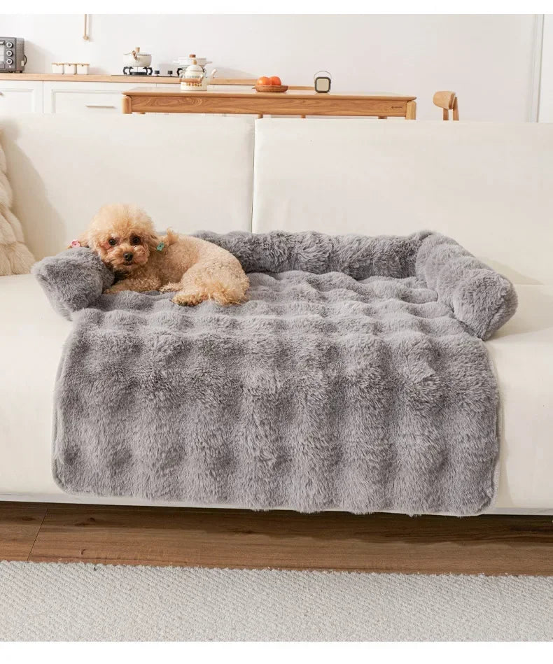 1PC Winter Warm Dog Bed Mats Super Soft  Plush Pet Blanket Pad Mat for Small Dogs Plush Neck Pillow Cat Nest Travel & Indoor