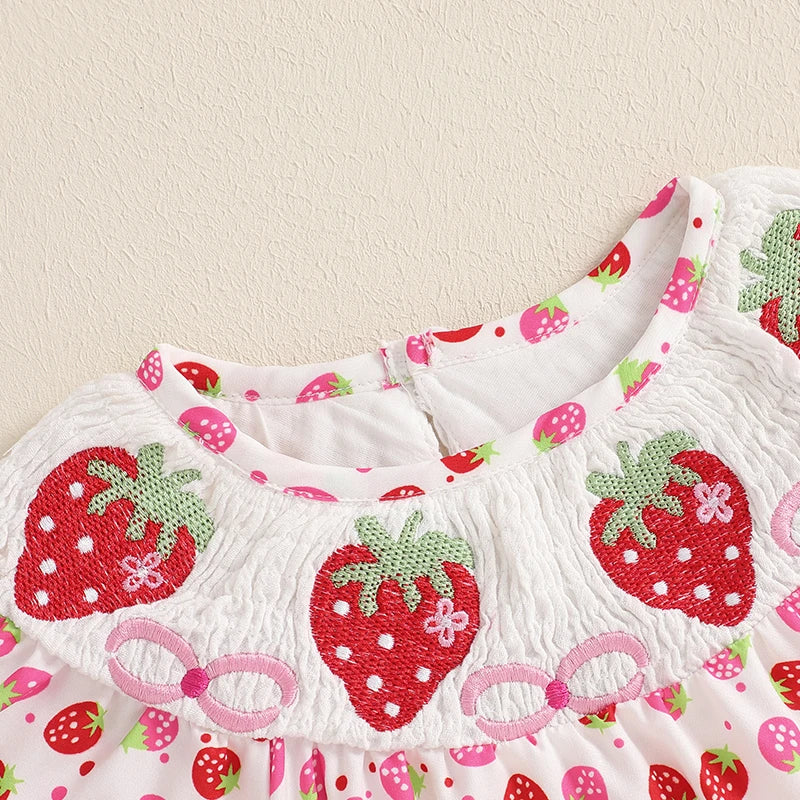 Newborn Baby Girls Watermelon Romper Fly Sleeve Ruffle Rompers Sleeveless Babydoll Collar Bodysuits Summer Clothes