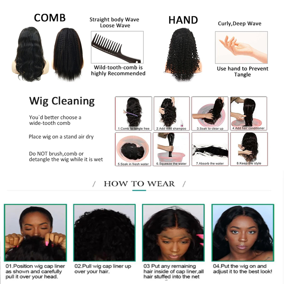 Soft 26“Long Natural Black Kinky Curly 180Density Lace Front Wig With Bangs Synthetic For Women High Resistant Glueless Daily
