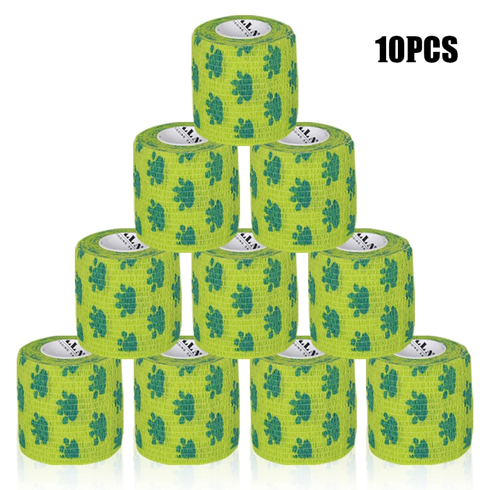 16/10/3PCS Tattoo Grip Bandage Colorful Self Adhesive Wrap 5cm X 4.5m Non Slip Handle Tape Tattoo Machine Grip Cover Supplies