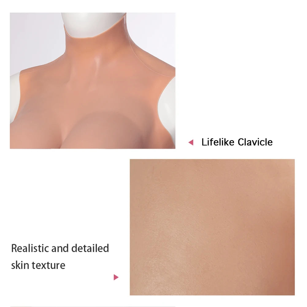 Realistic Silicone Breast Forms Artificial Fake Boobs for Crossdresser Shemale Drag Queen Transgender Cosplay