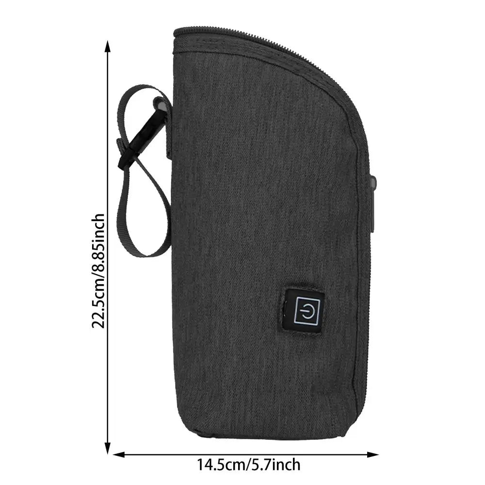 USB Baby Bottle Warmer 3-speed Temperature Adjustment Breastmilk Storage Tote Insulated Milk Bottle Bags For Outdoor Car Travel