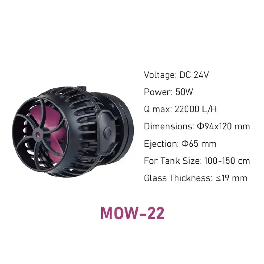 Jebao MOW-3 MOW-5 MOW-9 MOW-16 MOW-22 Series Smart WiFi Aquarium Water Wavemaker Pump with LCD Display Controller for Fish Tank