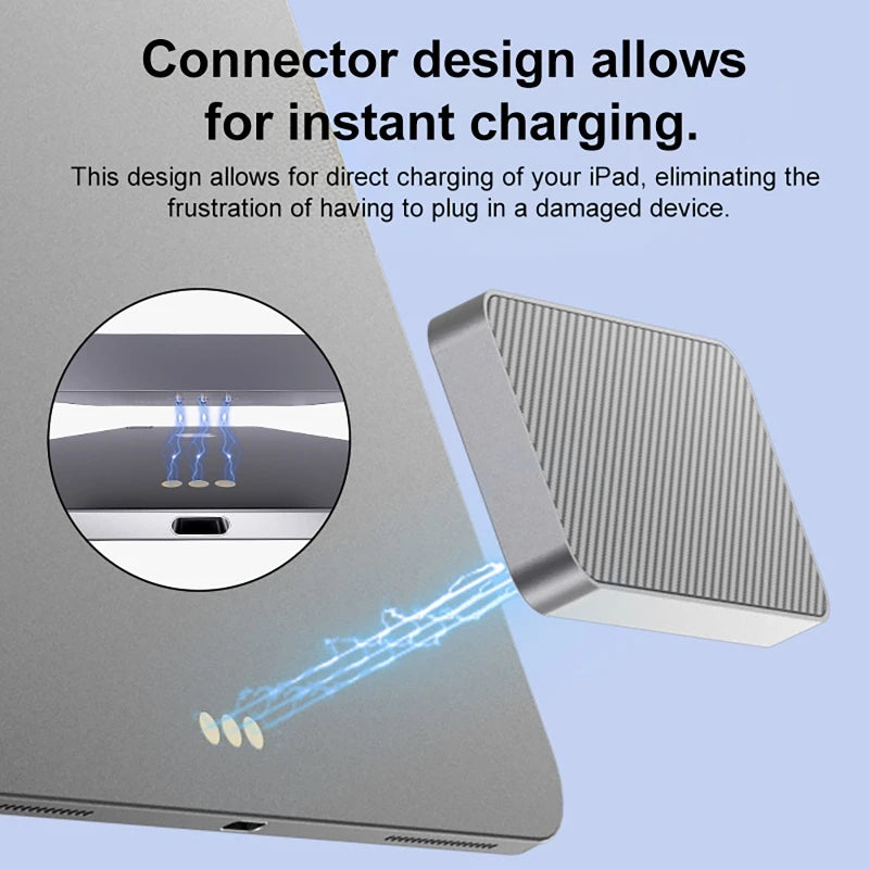 Magnetic Wireless Charger Fast Charging for iPadpro iPad Air Tablet 18W Contact 1m Cable Aluminum Alloy Magnetic Chargers Module