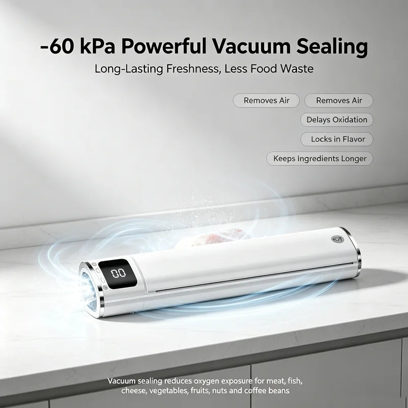 Portable Vacuum Sealer for Food Kitchen Gadgets Degasser Home Appliance Compressor Plastic Bag Sealer Vacuum Packaging Machine